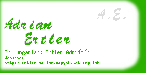 adrian ertler business card